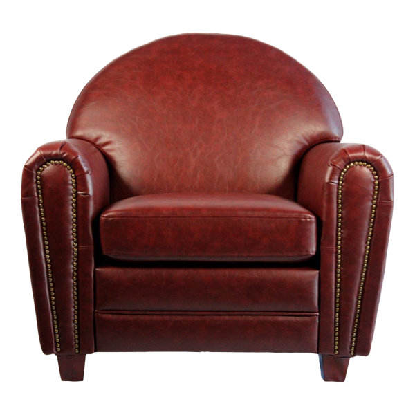 Pasargad NY Paris Leather Club Chair Wayfair